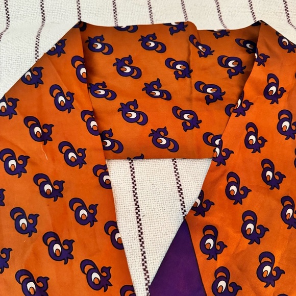 VINTAGE French pattern neck scarf - Picture 3 of 4